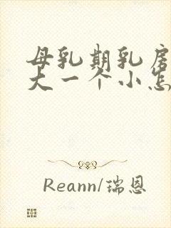 母乳期乳房一个大一个小怎么办封面