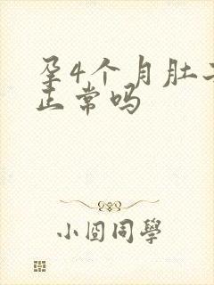 孕4个月肚子大正常吗