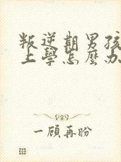 叛逆期男孩不去上学怎么办