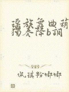 瑶族舞曲葫芦丝独奏降b调