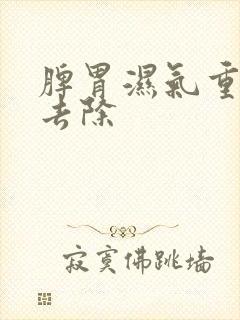 脾胃湿气重怎么去除