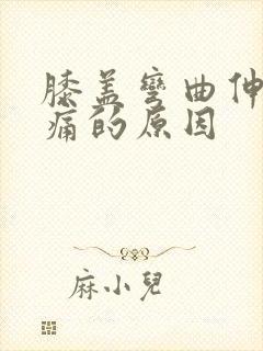 膝盖弯曲伸直疼痛的原因