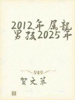 2012年属龙男孩2025年学业运