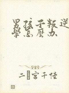 男孩子叛逆期厌学怎么办