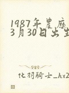 1987年农历3月30日出生的人命运
