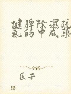 健脾除湿疏肝理气的中成药