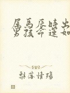 属马辰时出生的男孩命运如何