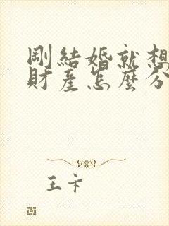 刚结婚就想离婚财产怎么分配