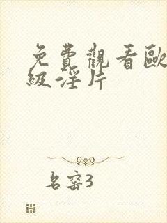 免费观看欧美一级淫片