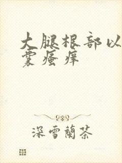 大腿根部以及阴囊瘙痒封面