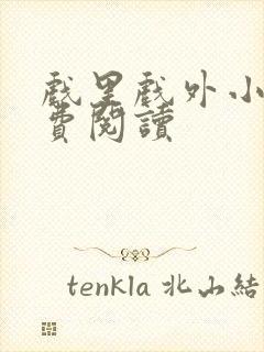 戏里戏外小说免费阅读封面