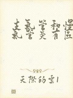 支气管和慢性支气管炎有区别吗封面