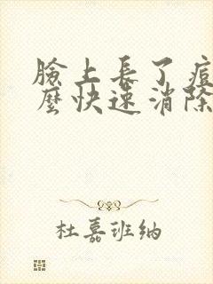 脸上长了痘痘怎么快速消除