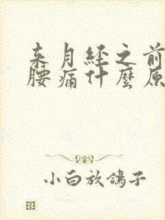 来月经之前腰酸腰痛什么原因造成的