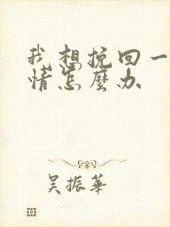 我想挽回一段感情怎么办封面