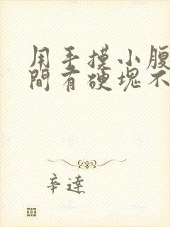 用手摸小腹部中间有硬块不疼