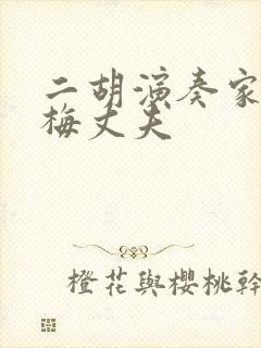 二胡演奏家于红梅丈夫