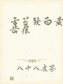 舌苔发白黄腻有齿痕