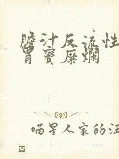 胆汁反流性胃炎胃窦糜烂