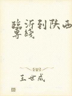 临沂到陕西物流专线