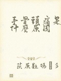 手骨头痛是什么什么原因