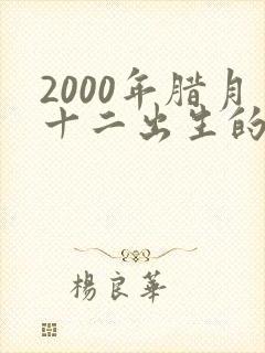 2000年腊月十二出生的女孩命运如何