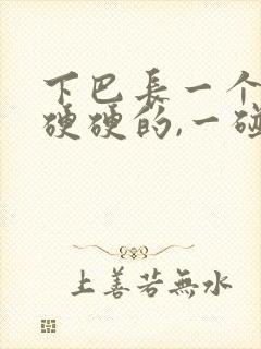 下巴长一个大包硬硬的,一碰就疼