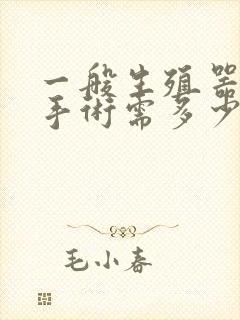 一般生殖器延长手术需多少钱