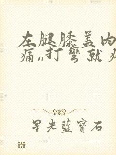 左腿膝盖内侧疼痛,,打弯就疼,为什么