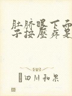 肚脐眼下面的肚子按压疼是怎么回事