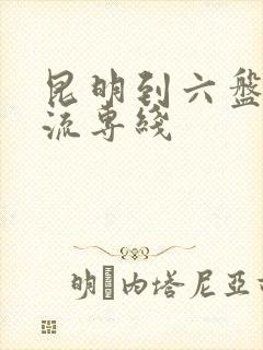 昆明到六盘水物流专线封面