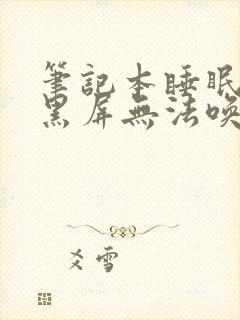 笔记本睡眠之后黑屏无法唤醒