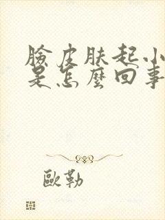 脸皮肤起小疙瘩是怎么回事