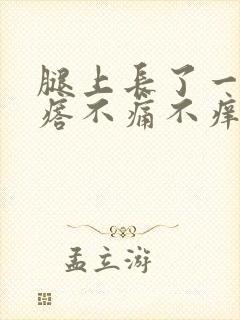 腿上长了一个疙瘩不痛不痒,硬硬的