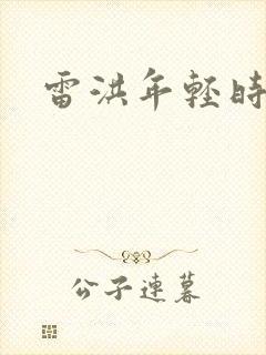 雷洪年轻时照片