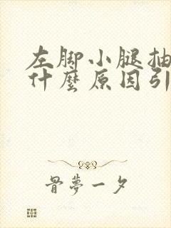 左脚小腿抽筋是什么原因引起的封面