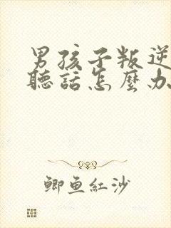 男孩子叛逆期不听话怎么办