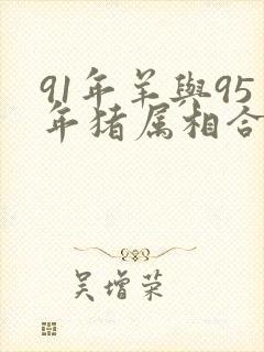 91年羊与95年猪属相合吗