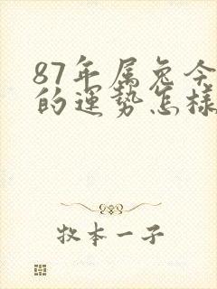 87年属兔今年的运势怎样封面