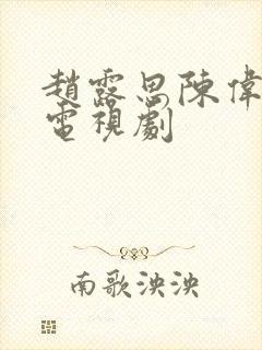 赵露思陈伟霆的电视剧封面