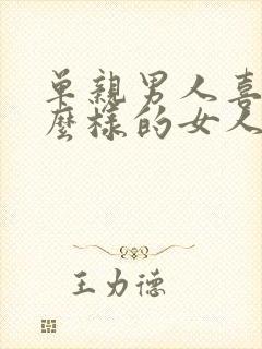 单亲男人喜欢什么样的女人封面