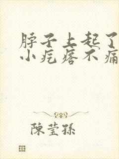 脖子上起了一个小疙瘩不痛不痒