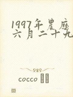 1997年农历六月二十九的牛命运