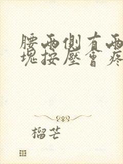 腰两侧有两个硬块按压会疼