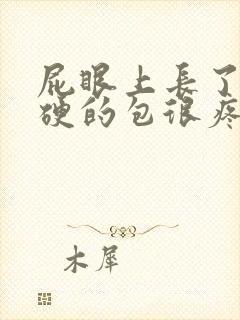 屁眼上长了个硬硬的包很疼怎么办封面