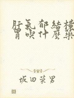 肝气郁结横逆犯胃吃什么药封面