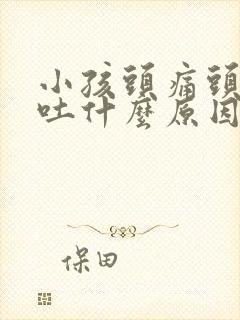 小孩头痛头晕想吐什么原因引起的