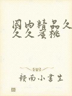 国内精品久久久久久蜜桃封面