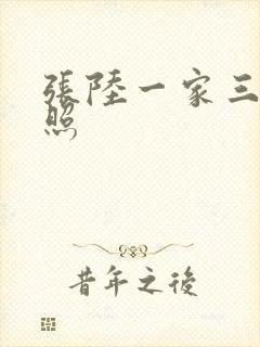 张陆一家三口近照