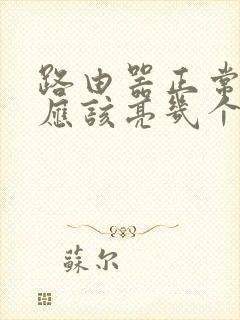 路由器正常使用应该亮几个灯